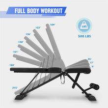 Load image into Gallery viewer, Adjustable Weight Bench for Full Body Workout