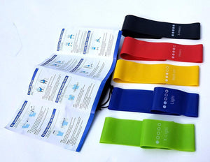 Set of 5 Premium Quality Resistance Bands