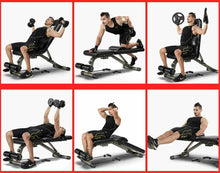 Load image into Gallery viewer, Home Gym Adjustable Workout Bench &amp; Body Building Weight Bench Gym Rated up to 700lb