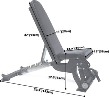 Load image into Gallery viewer, Commercial Heavy Duty Workout &amp; Flat/Incline/Decline Position Bench 1000 LB