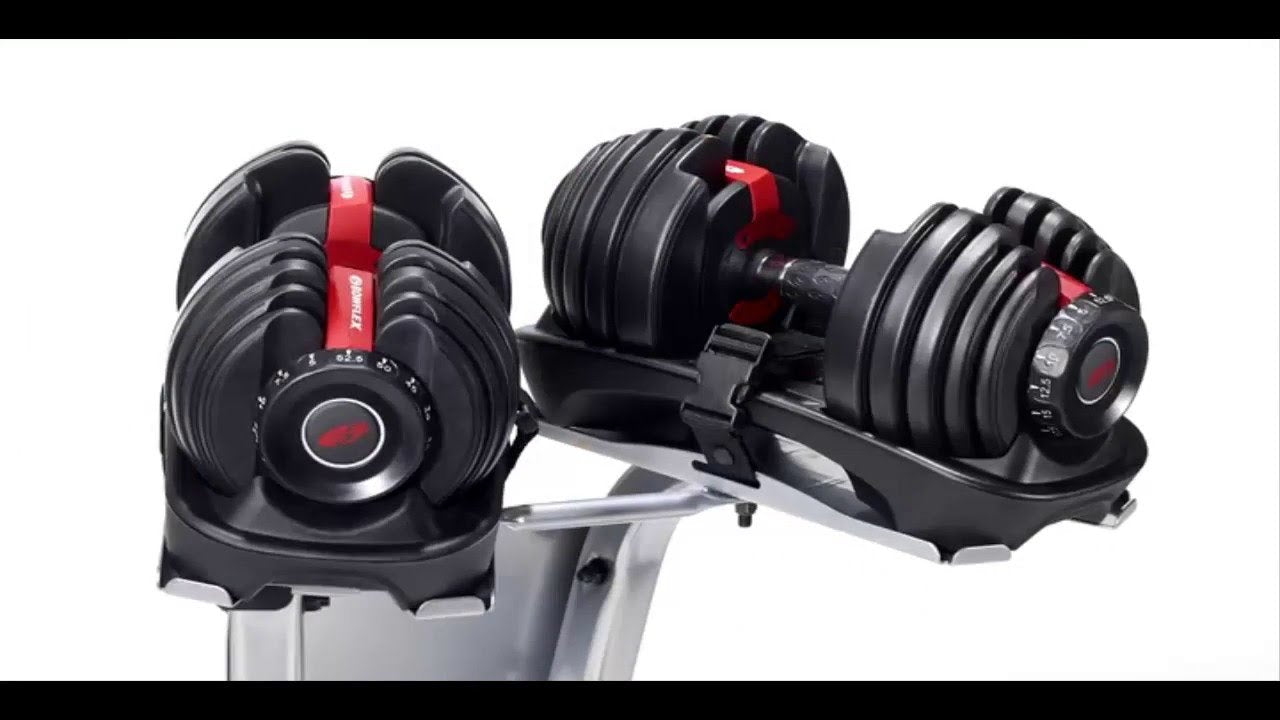 Dumbbells adjustable weight bowflex selecttech 552 pair and stand bundle fitness cheap